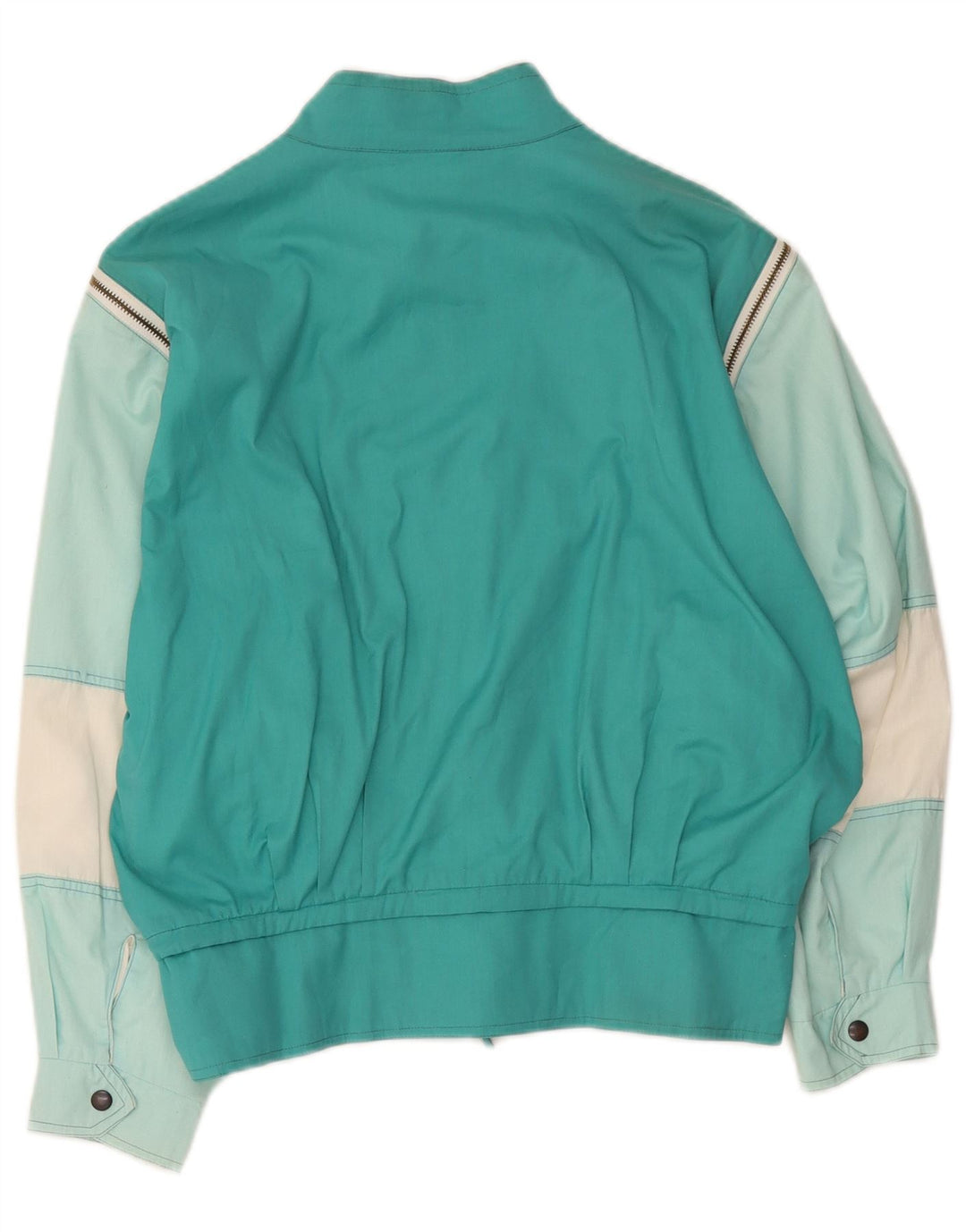 Bomber Vintage pentru femei UK 12 Turcoaz mediu Poliester color