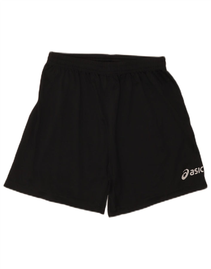Pantaloni scurti sport Asics pentru baieti 13-14 ani poliester negru