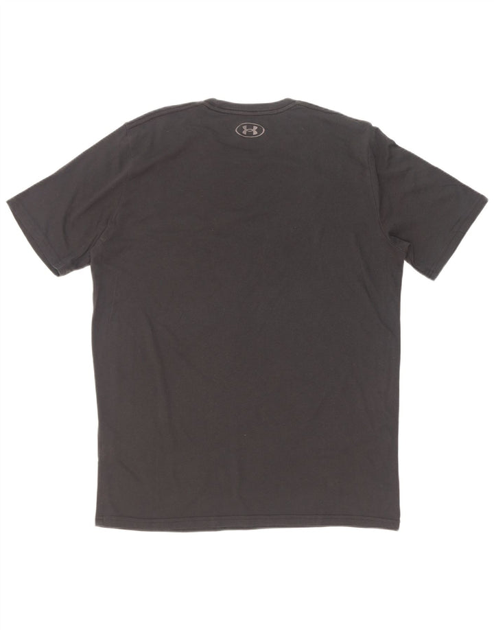 Tricou grafic Under Armour pentru bărbați Top mare din bumbac negru