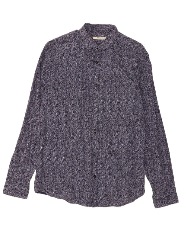 Cămașă Jack & Jones pentru bărbați, mărimea 42, mare, albastru, bumbac floral