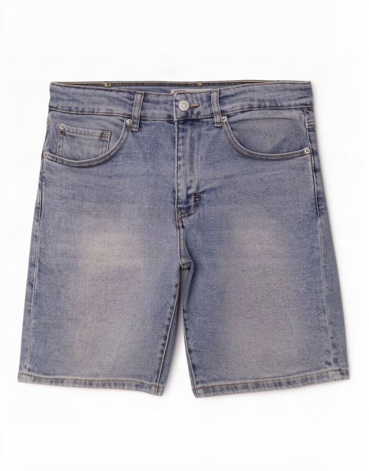 Pantaloni scurți din denim pentru bărbați Zara EU 40 Medium W31 Albastru