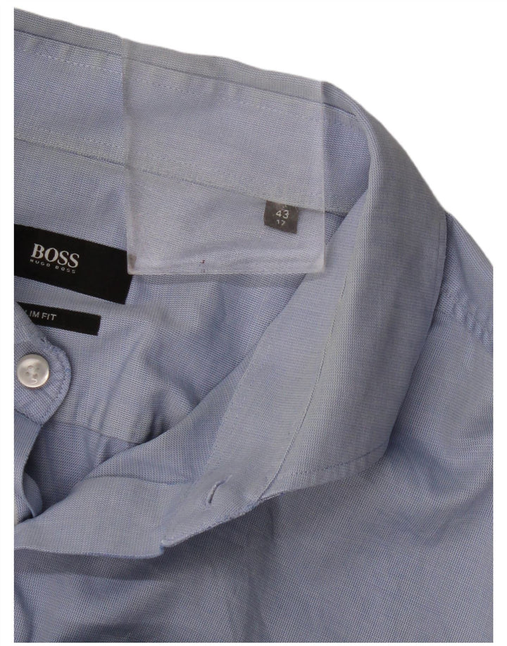 Cămașă pentru bărbați Hugo Boss Slim Fit Mărimea 43 17 XL Albastru