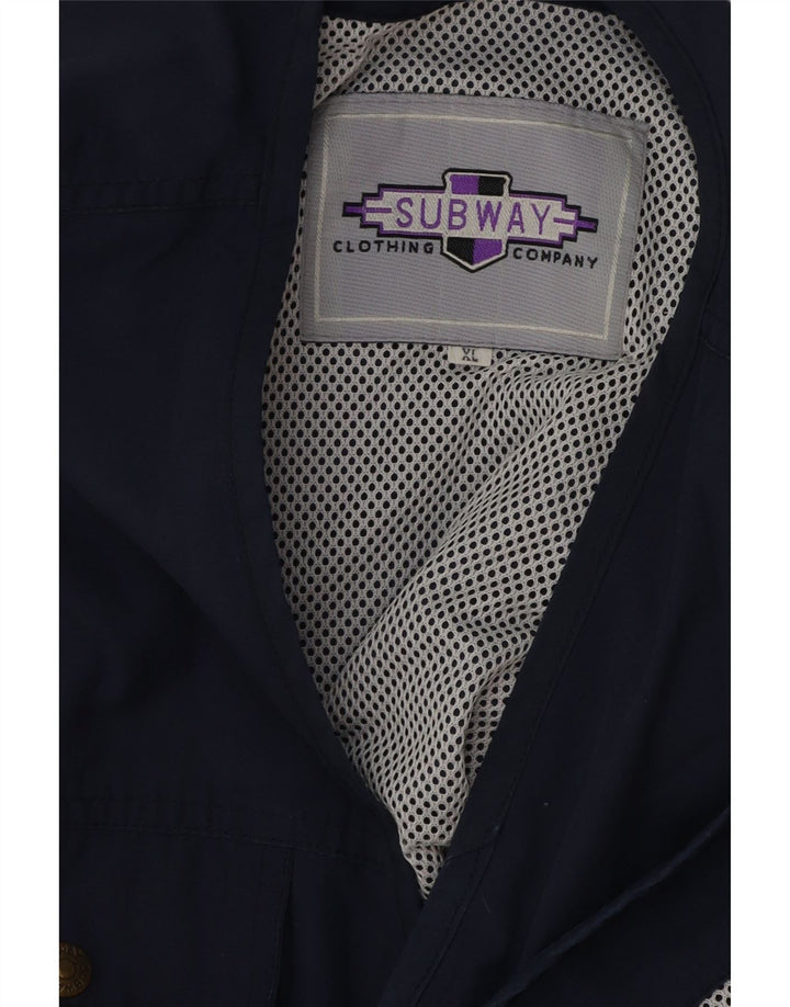 VINTAGE Gilet utilitar pentru bărbați UK 42 XL bleumarin