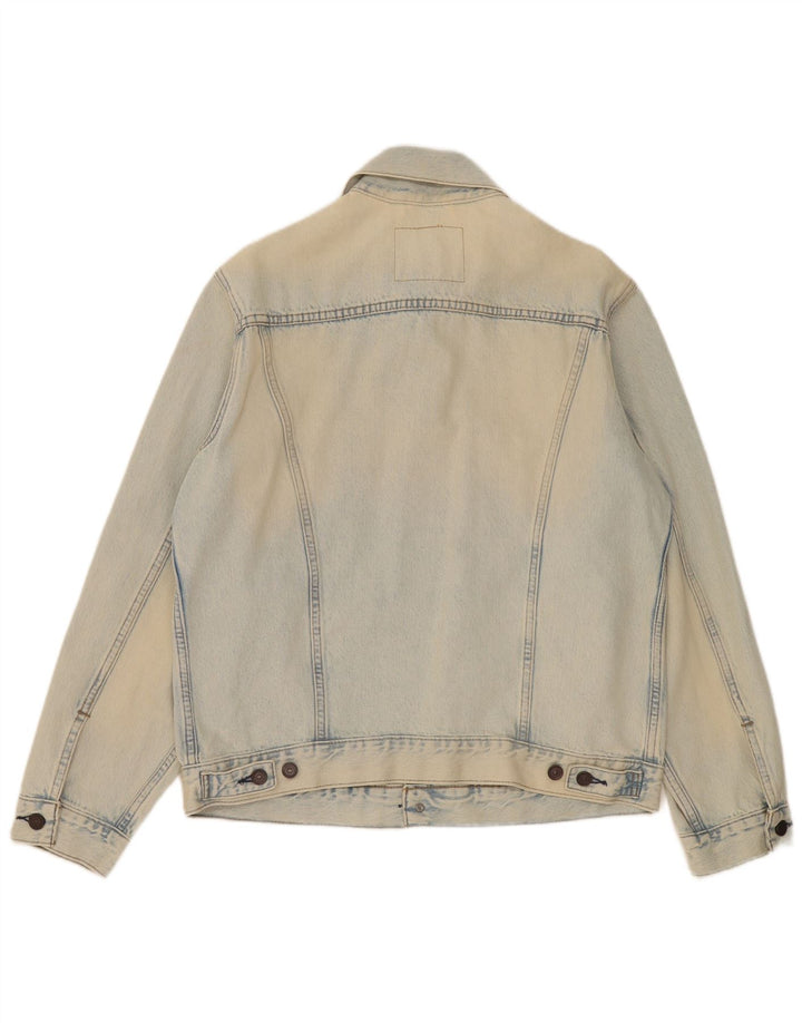 Jachetă de blugi pentru bărbați LEVI'S UK 38, bumbac albastru mediu