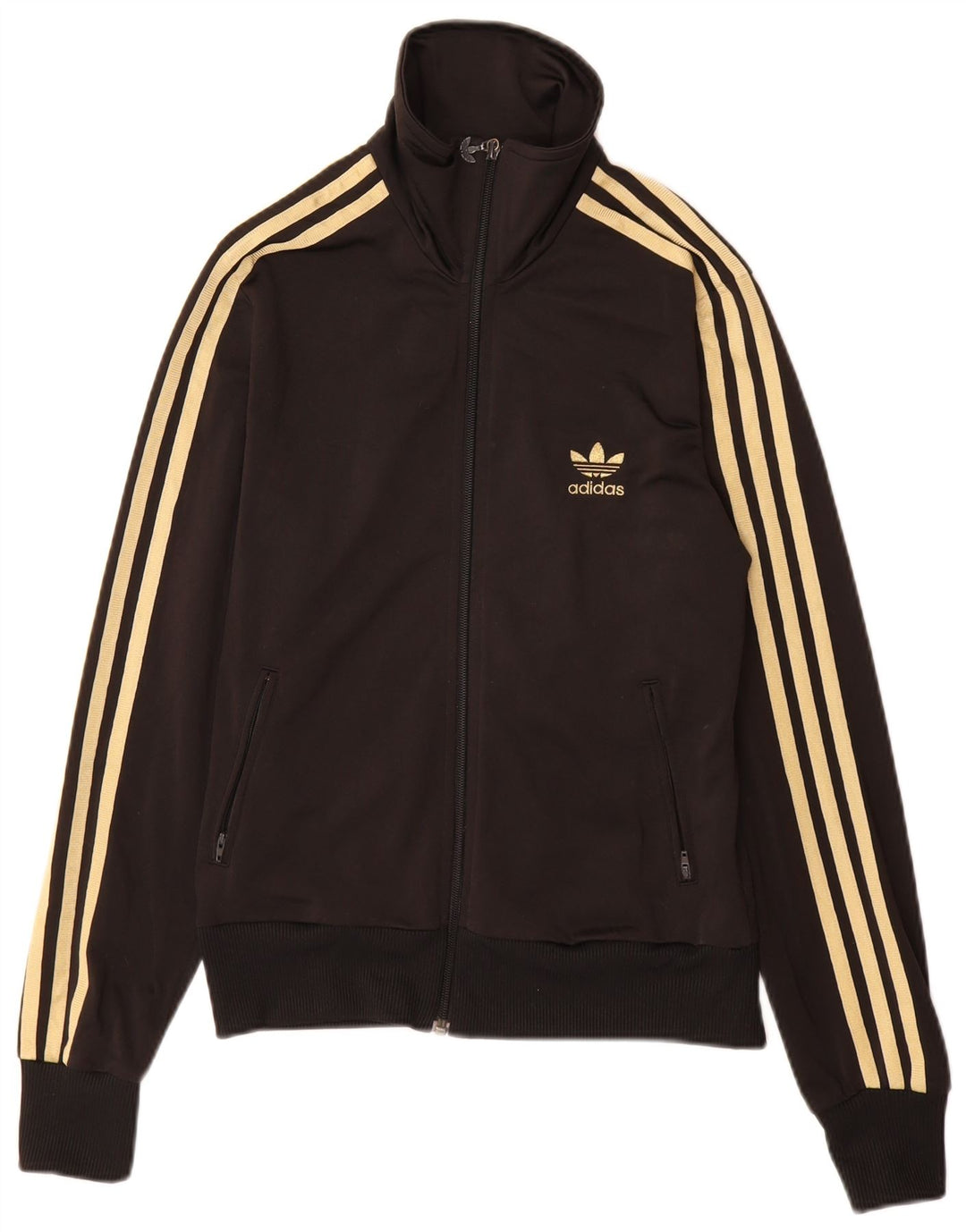 Jachetă de top pentru trening grafic ADIDAS pentru femei IT 40 Poliester negru mic