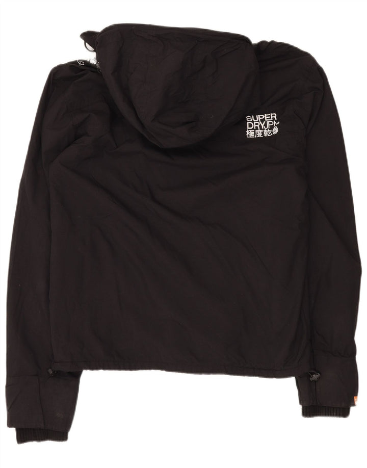 SUPERDRY jachetă de vânt pentru bărbați cu glugă, UK 42 XL, nailon negru