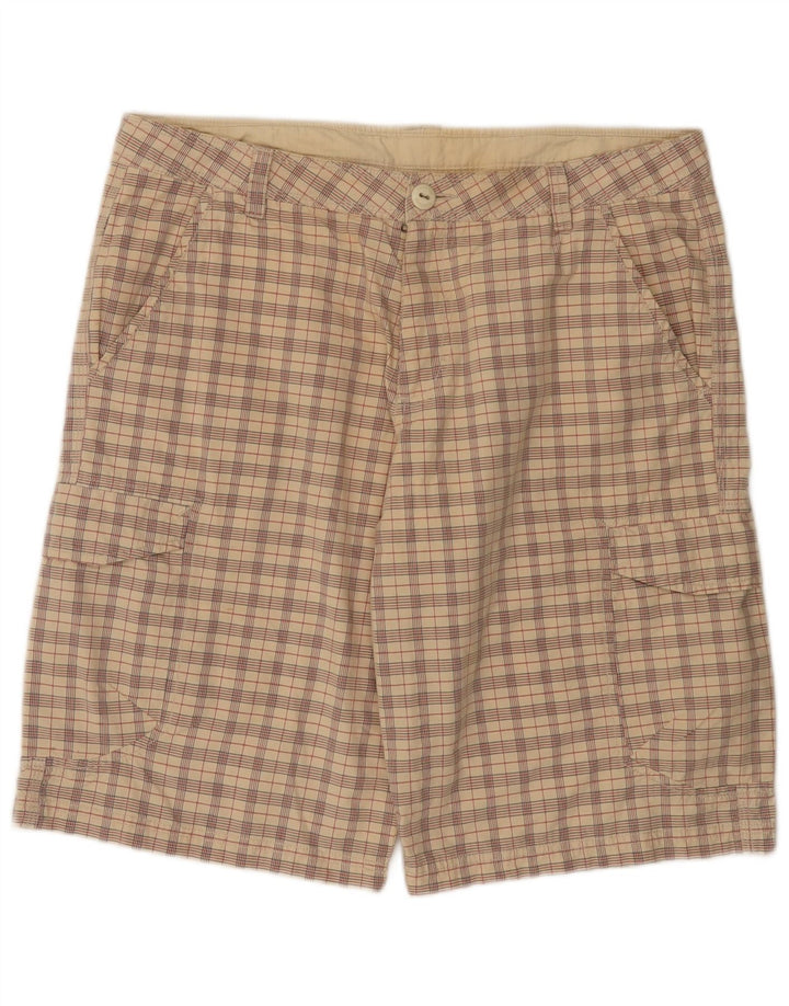 Pantaloni scurți cargo Invicta pentru bărbați, IT 52 XL W36, bumbac bej check
