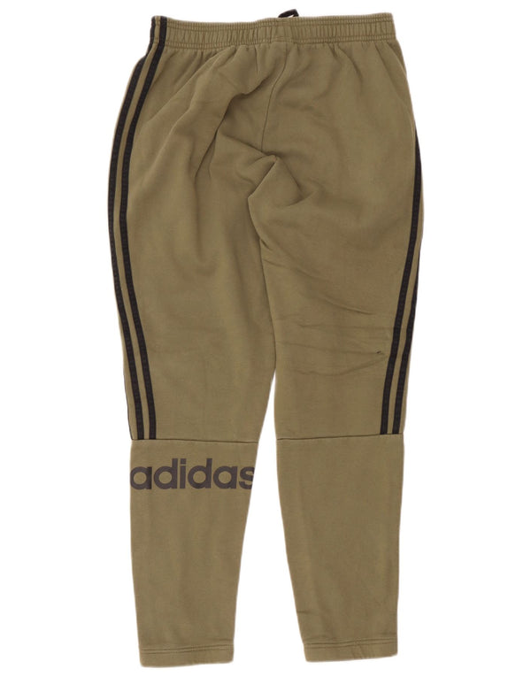 Pantaloni de trening Adidas pentru bărbați, bumbac kaki mediu