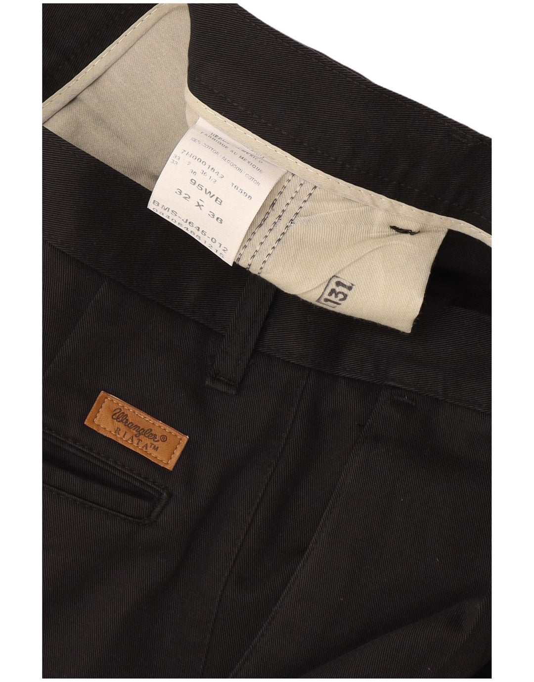 Pantaloni chino pegged Wrangler pentru bărbați W32 L36 bumbac negru
