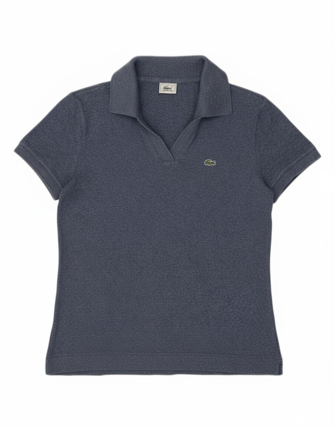 Tricou polo Lacoste pentru femei Mărimea 40 Bumbac cu pete albastru bleumarin mediu