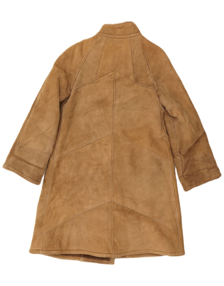 Palton din shearling pentru femei Lorenz IT 42 maro mediu