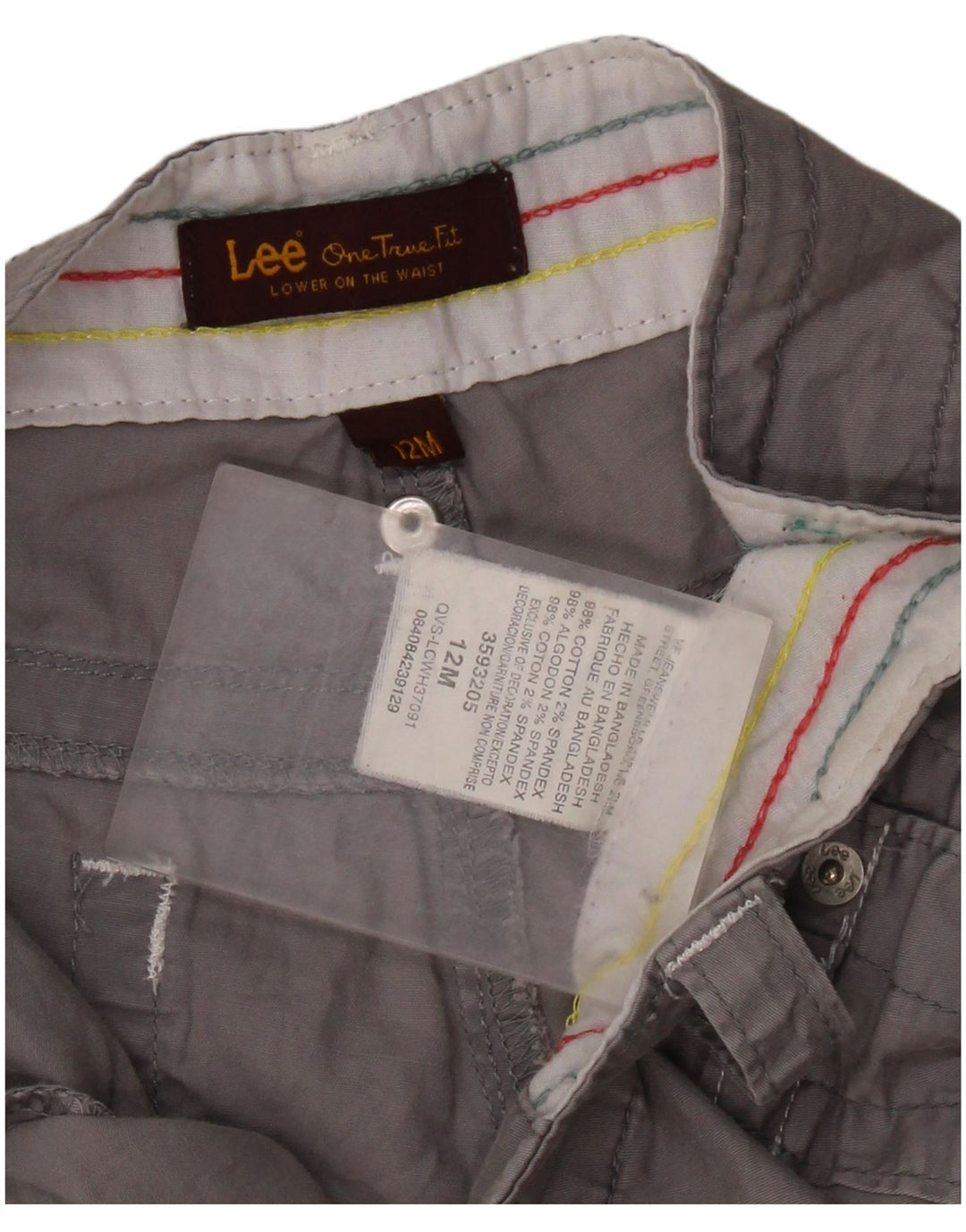 Pantaloni scurți casual pentru femei LEE US 12 Large W34 Bumbac gri