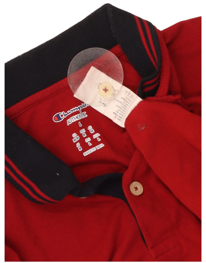 Tricou polo pentru bărbați CHAMPION Bumbac roșu mare