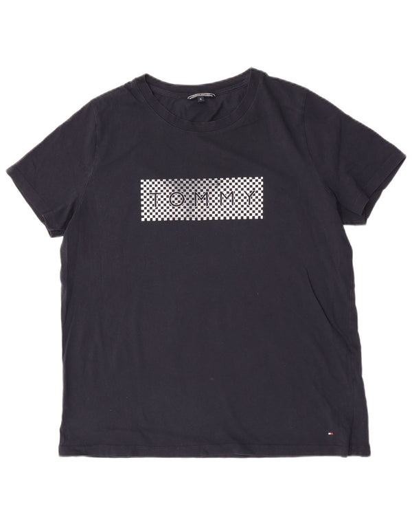 Tricou grafic Tommy Hilfiger pentru femei Top UK 18 XL Bumbac bleumarin