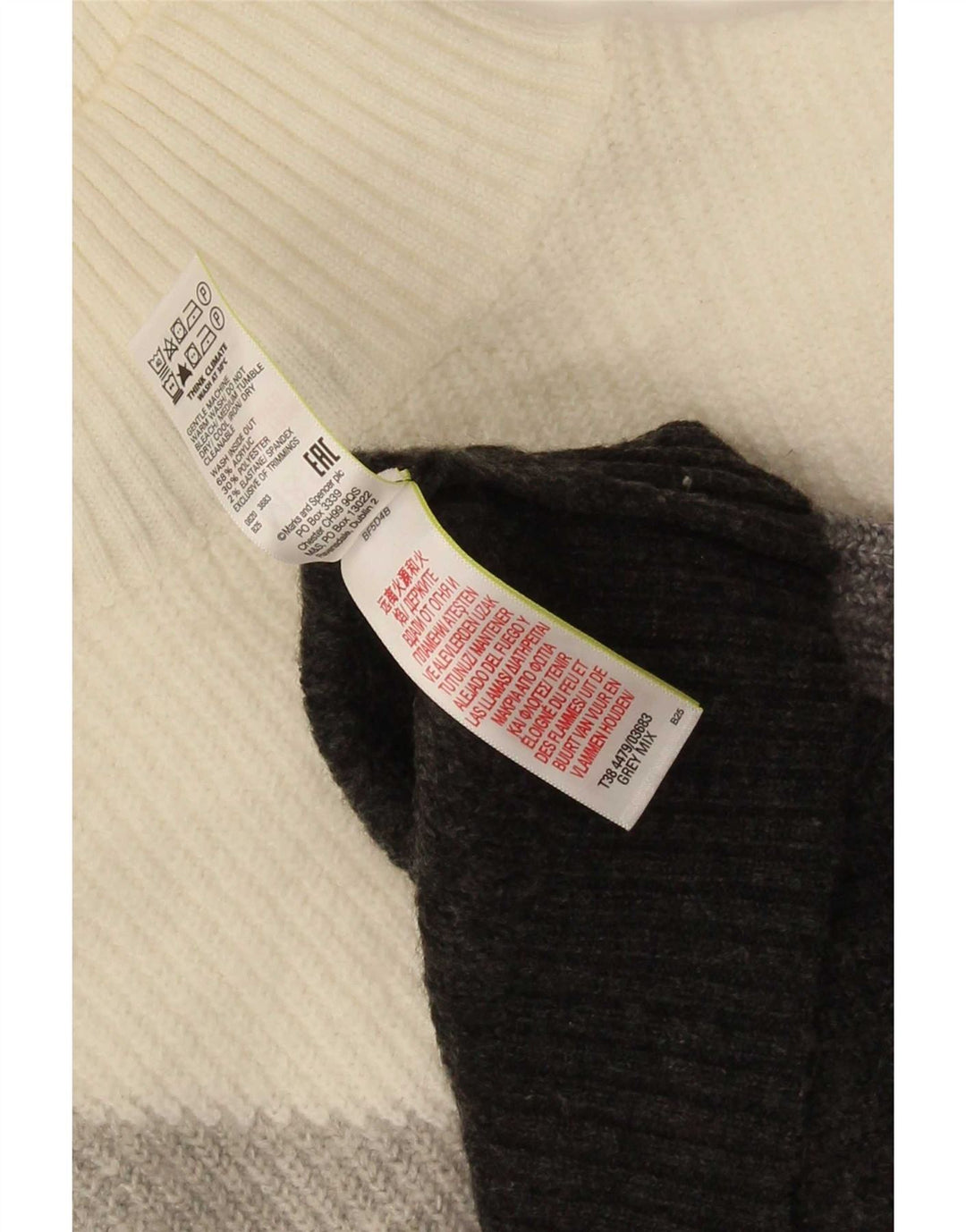 Pulover cu gât țestoasă pentru femei Marks & Spencer UK 14 mare gri