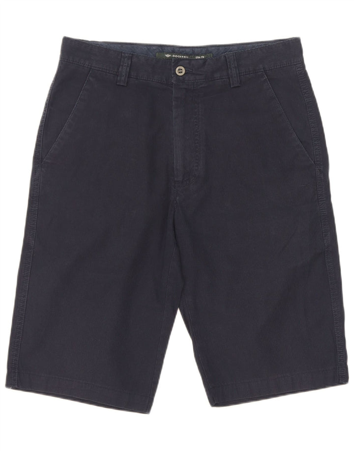 Pantaloni scurți chino pentru bărbați Dockers Slim Fit W30 Medium Bleumarin