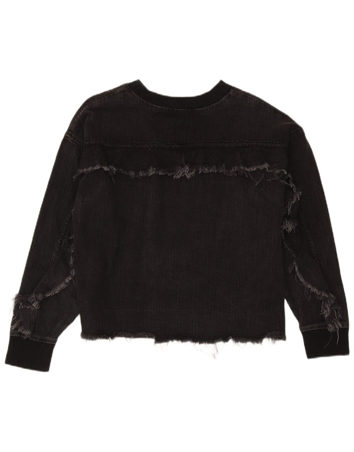 Pulover pentru femei Zara UK 14 Bumbac mediu negru