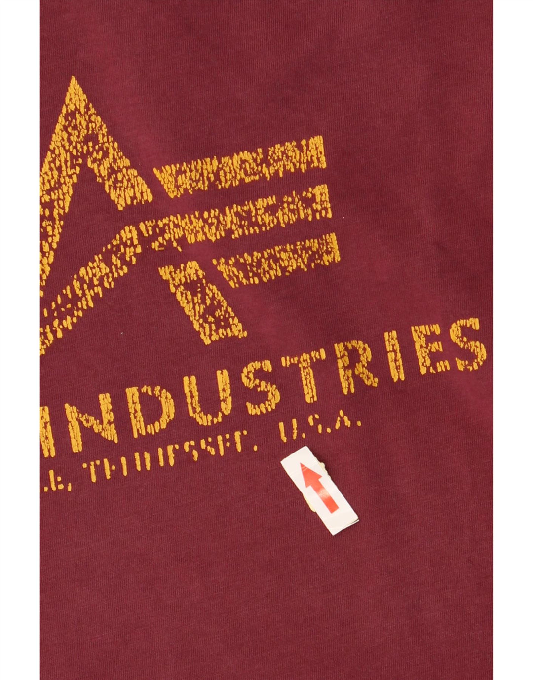 ALPHA INDUSTRIES Tricou grafic pentru femei Top UK 14 Medium Burgundy Bumbac