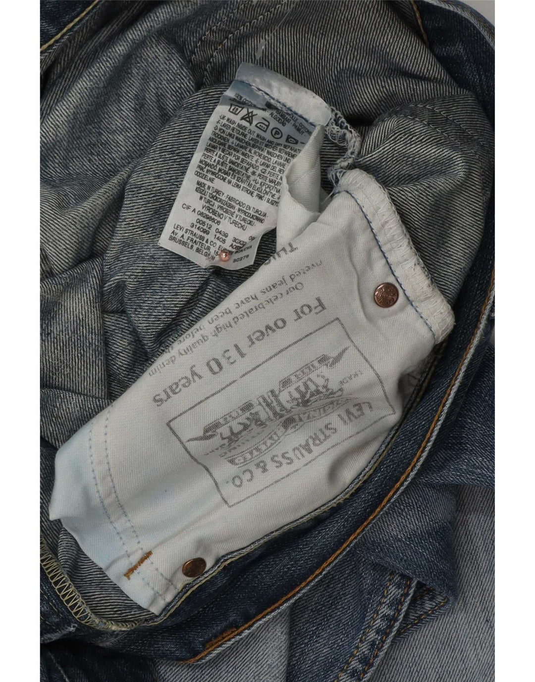 Blugi Levi's 512 Distressed Bootcut W30 L32 Bumbac albastru