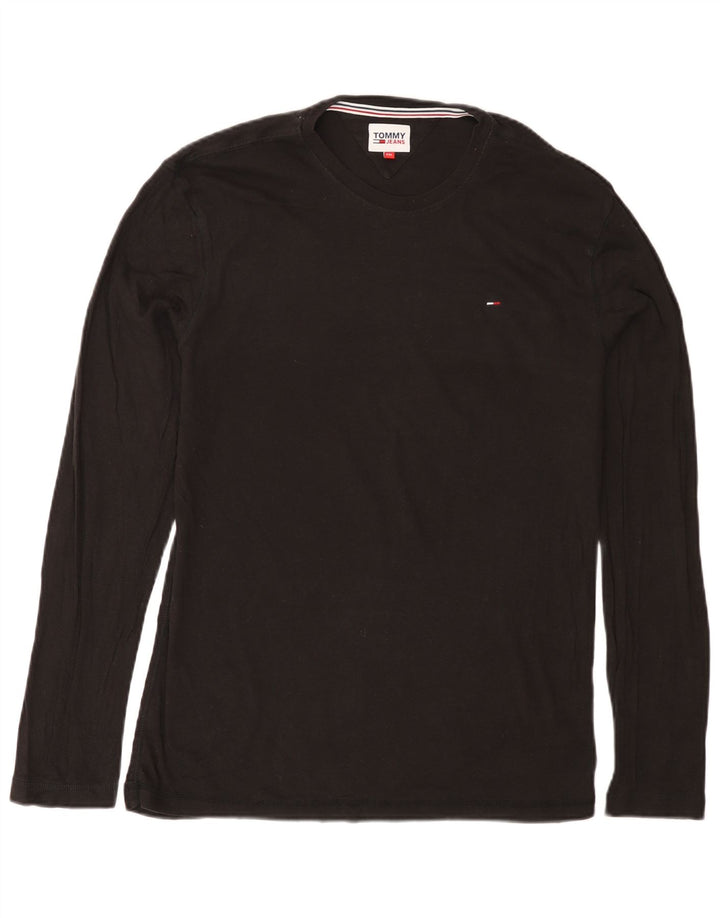 TOMMY HILFIGER Top pentru bărbați cu mânecă lungă 2XL bumbac negru
