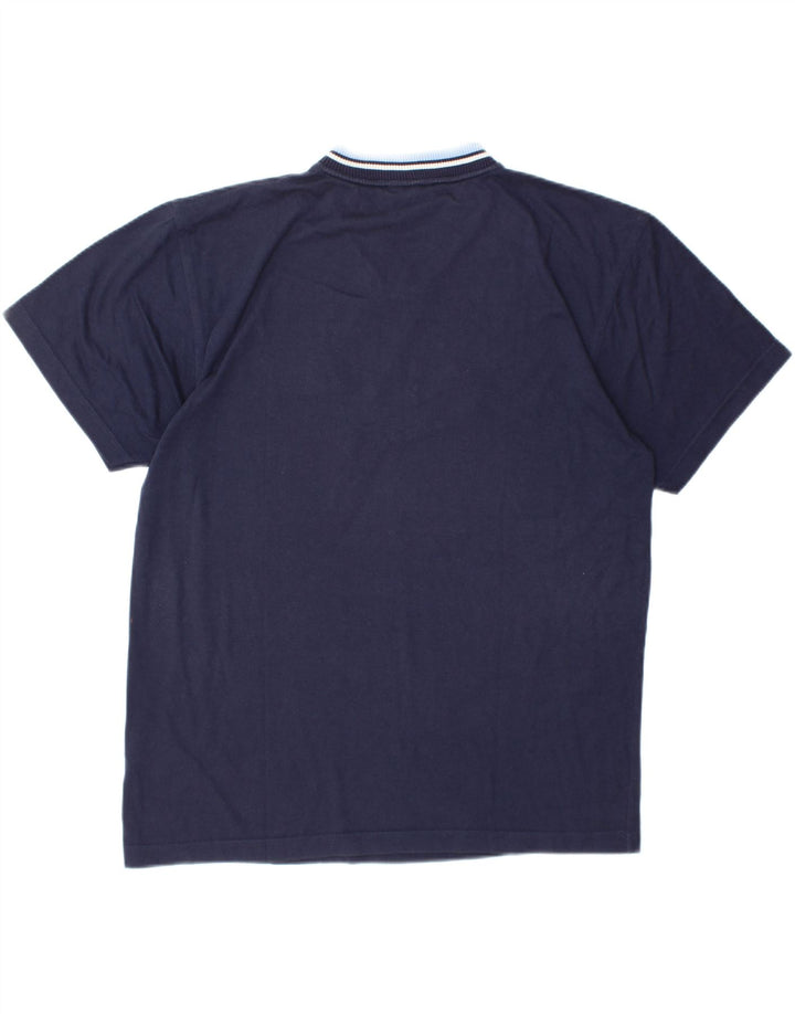 Tricou grafic PUMA pentru bărbați Top mare din bumbac bleumarin