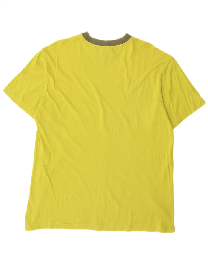 Tricou pentru bărbați Think Pink Top mare din bumbac galben