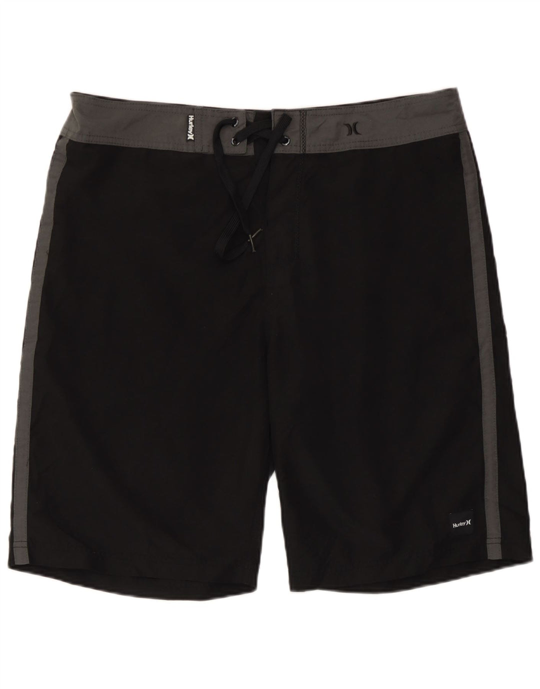 Pantaloni scurți de înot Hurley pentru bărbați, mari, negru, poliester color bloc