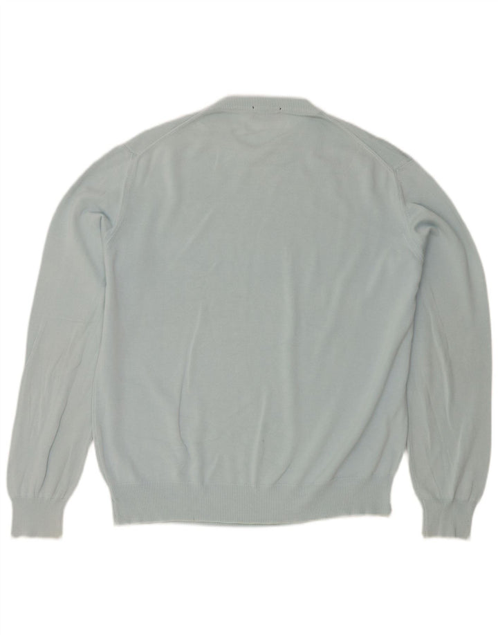 Pulover Brooksfield pentru bărbați cu gât roșu IT 48 Medium Blue
