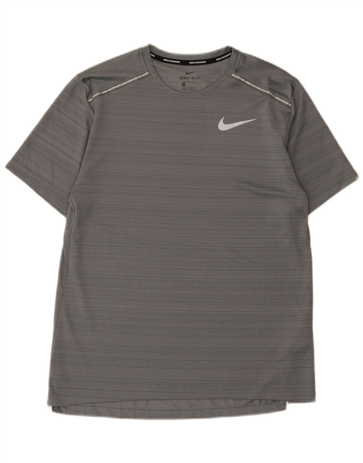 Tricou Nike Dri Fit pentru bărbați Top Mediu Gri Pinstripe Poliester