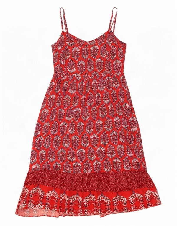 Rochie de soare pentru femei Marks & Spencer UK 14 Medium Red Floral Viscose