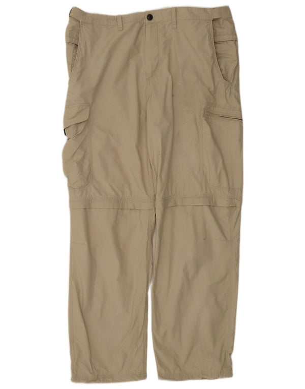 Pantaloni cargo drepti pentru bărbați Marks & Spencer W36 L31 bumbac bej