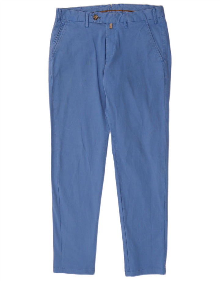 Massimo Dutti Pantaloni Chino Slim Fit pentru bărbați EU 40 Medium W31 L29 Albastru