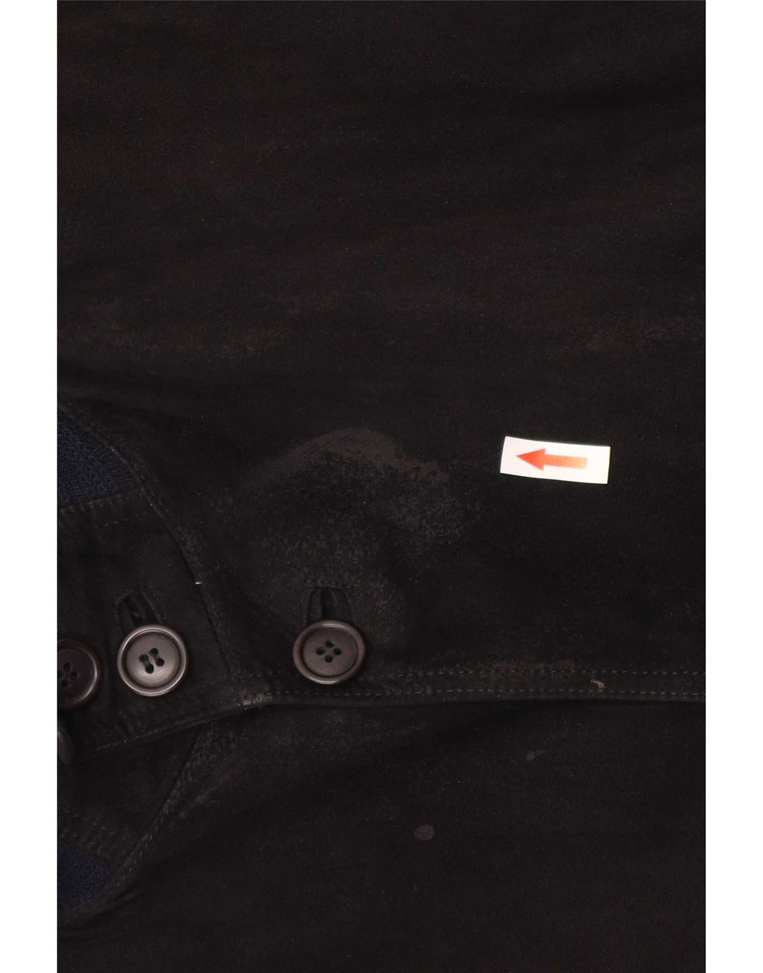 Bomber vintage pentru bărbați din piele intoarsa UK 38 Medium Black Colorblock Piele