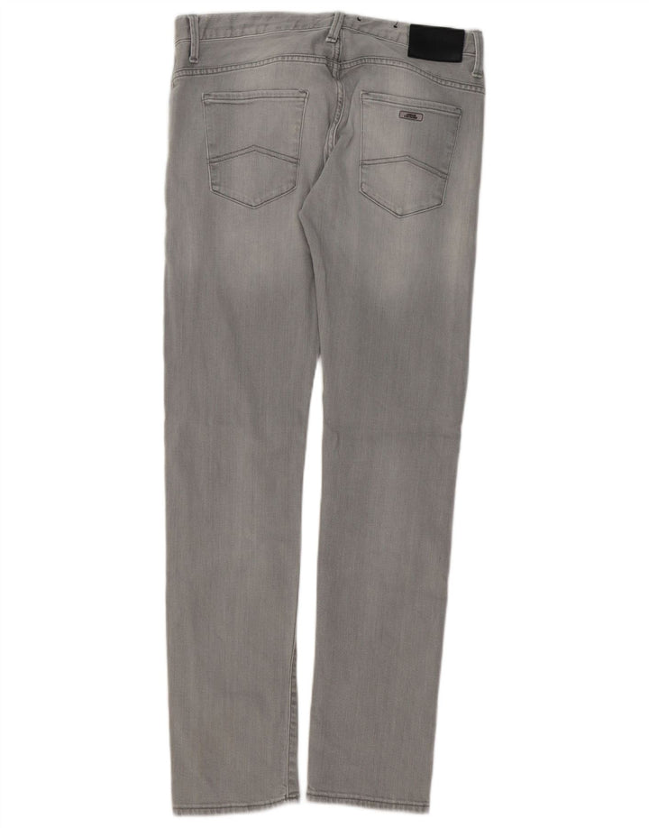Blugi slim pentru bărbați Armani Exchange W30 L32 bumbac gri