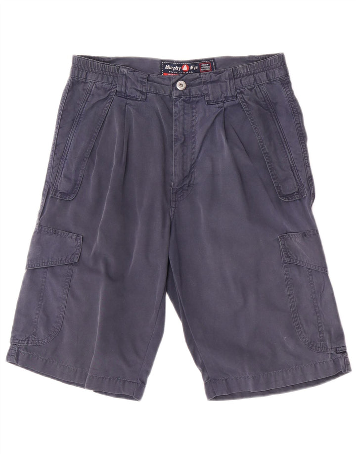Pantaloni scurți cargo pentru bărbați Murphy & Nye W32, bumbac, albastru bleumarin mediu