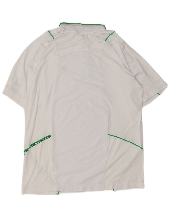 Tricou polo pentru bărbați LOTTO XL alb