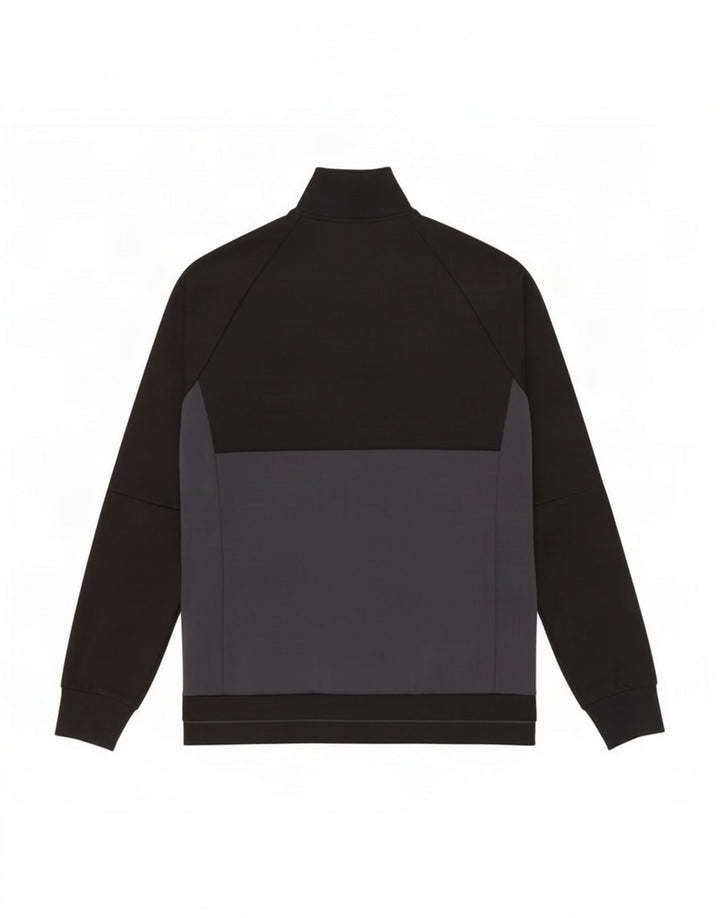 Jachetă de trening pentru bărbați Adidas, negru mediu, poliester bloc de culoare