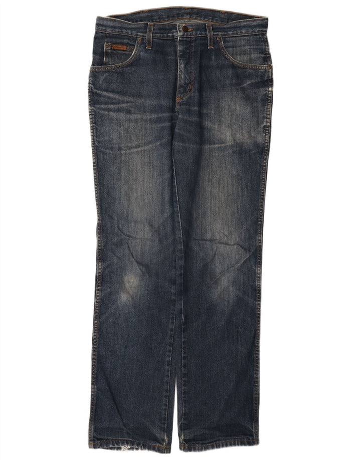 Blugi drepti pentru bărbați Wrangler W34 L33 albastru