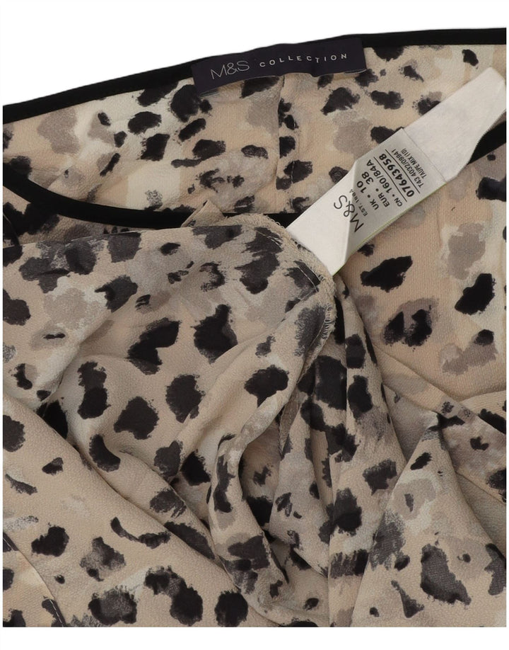 Bluză supradimensionată pentru femei Marks & Spencer Top UK 10 Small Beige Flecked