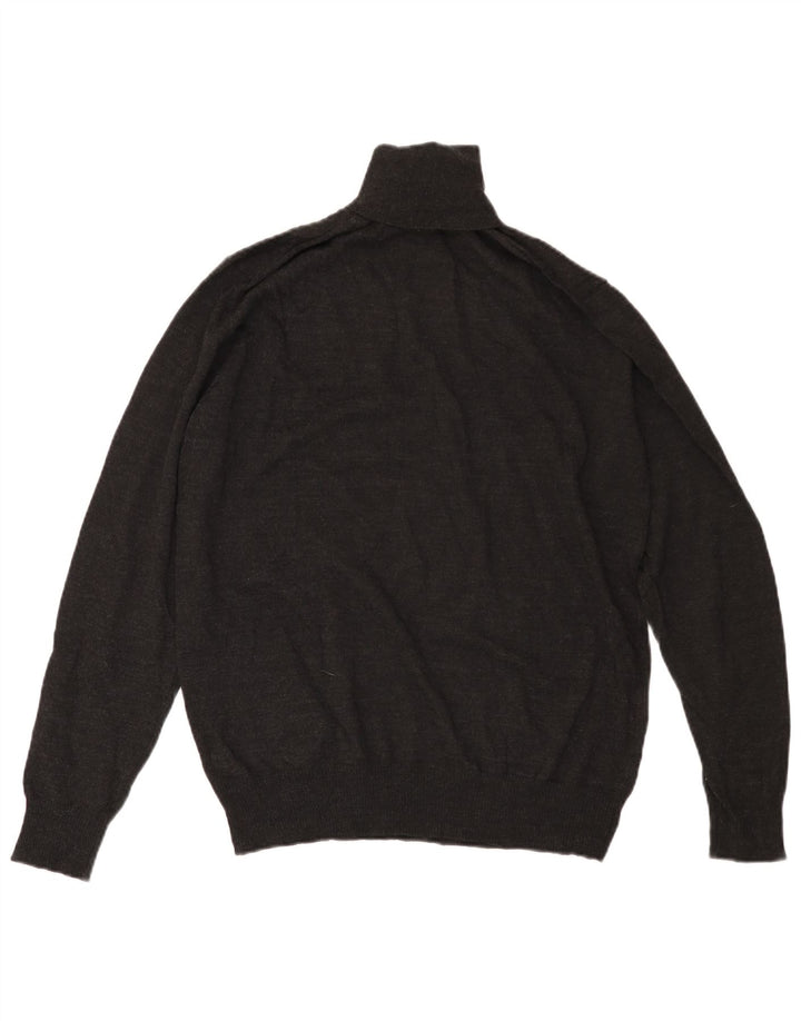 Pulover pentru bărbați Zara, cu gât rulat, XL, negru
