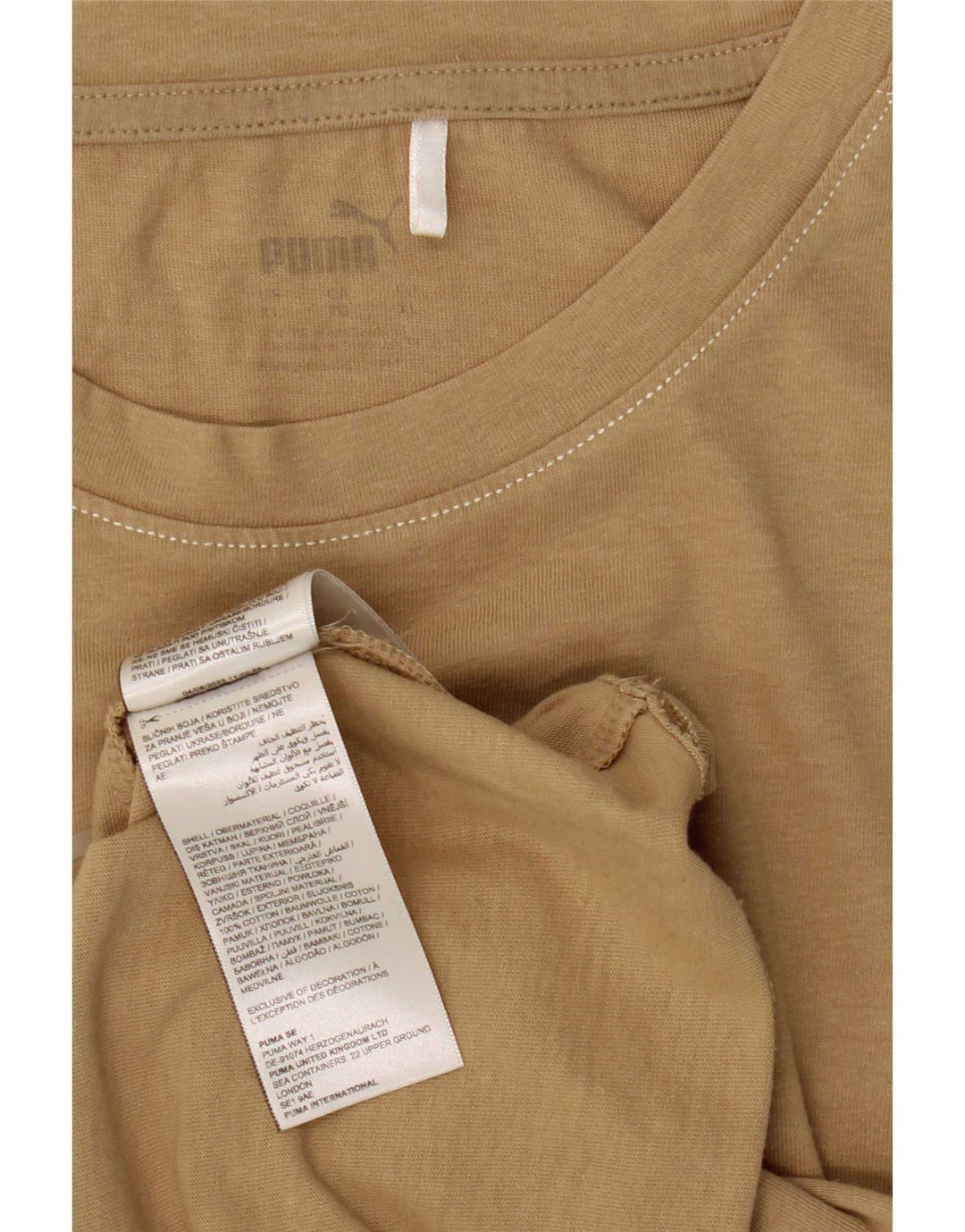 Tricou grafic pentru bărbați Puma Top XL, bumbac, bej