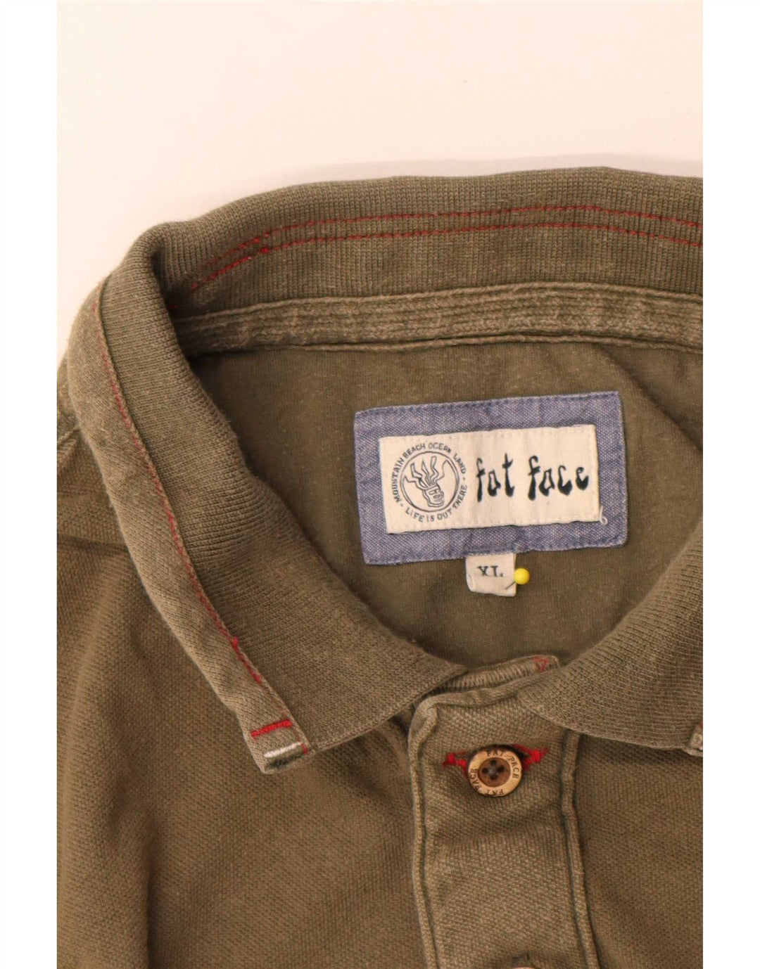 Tricou polo pentru bărbați Fat Face XL Kaki Bumbac