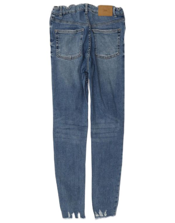 Blugi Skinny Distressed Fete Zara 13-14 Ani L26 L26 Albastru