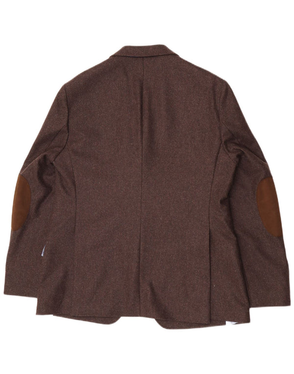 Jachetă pentru bărbați Sarar cu 2 nasturi, UK 40, lână maro mare
