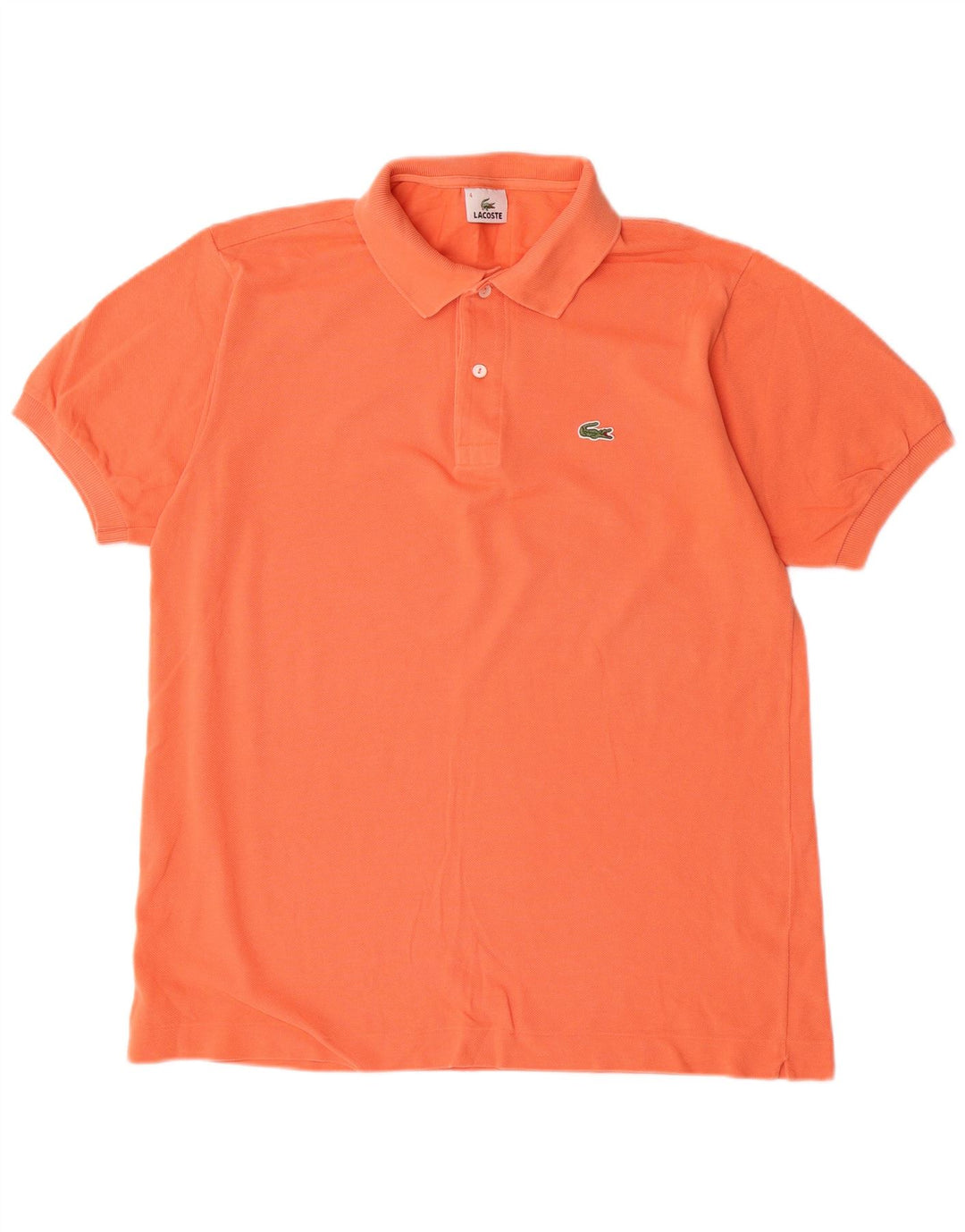 Tricou polo Lacoste pentru bărbați mărimea 4 bumbac portocaliu mediu