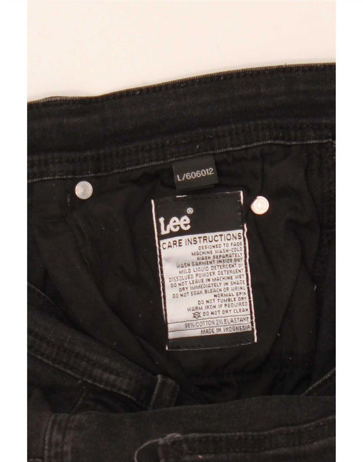 Pantaloni scurți de blugi pentru femei Lee, mari W32, bumbac negru