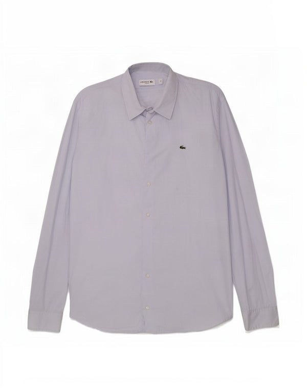 Cămașă pentru bărbați Lacoste Slim Fit Mărimea 44 XL Bumbac albastru