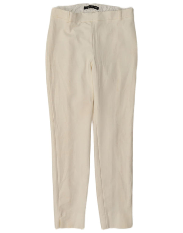 Pantaloni skinny casual pentru femei Zara Mici L26 L26 alb