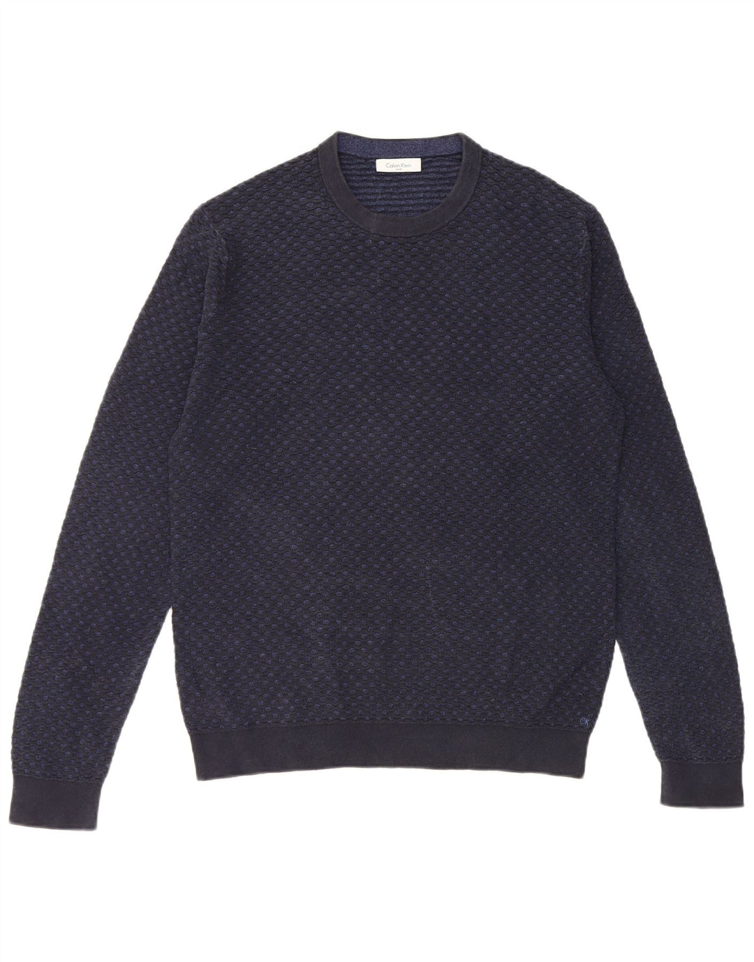 Pulover Calvin Klein pentru bărbați, cu gât crew, bleumarin mic