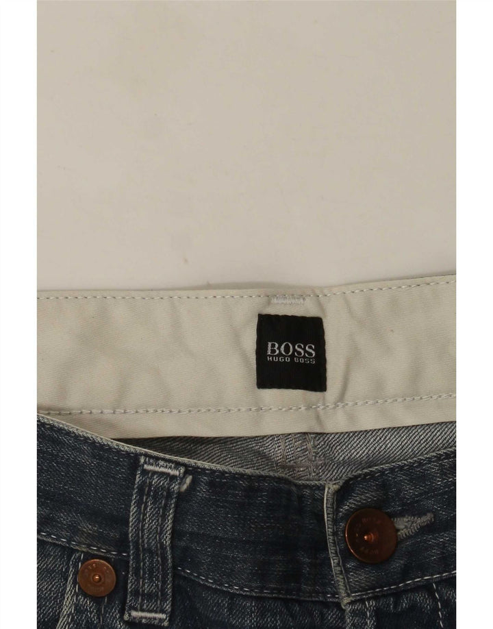 Blugi largi pentru bărbați Hugo Boss W36 L27 albastru